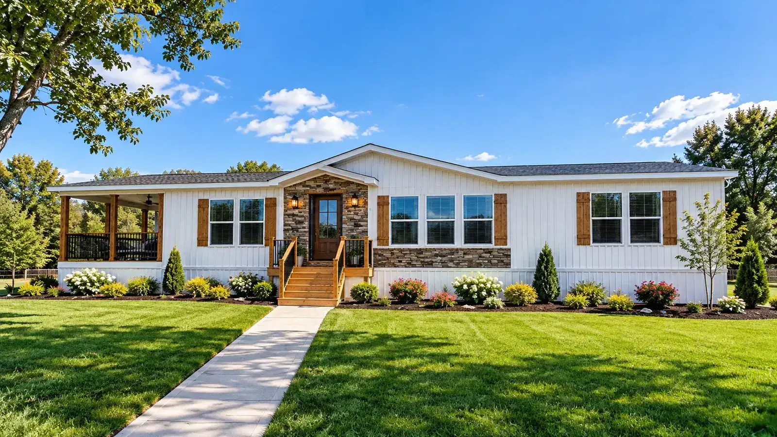 The KC Double Wide home by BG Manufacturing for sale at Gulf South Homes in Houma, Louisiana